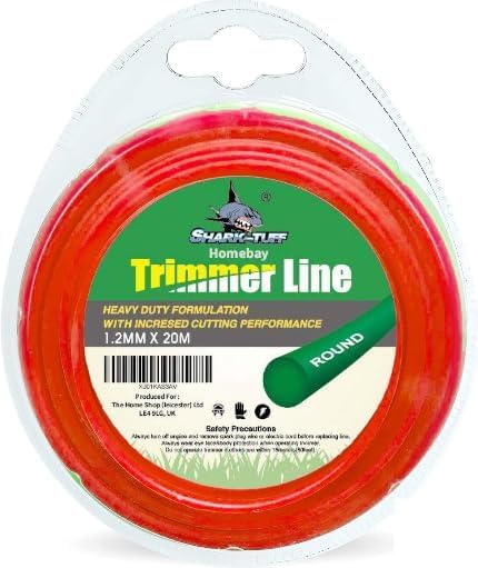 Shark-Tuff® 20M Universal Strimmer Wire Heavy Duty | 1.2mm 1.6mm 2mm Strimmer Cord | Grass Trimmer Strimmer Line | Suitable for All String Trimmer Models