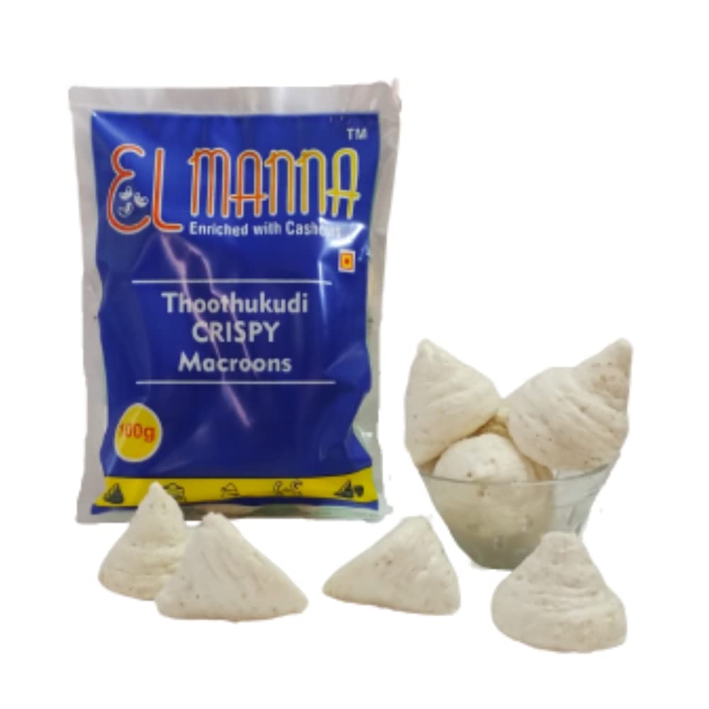 Thoothukudi Macroons Enriched with Cashews - EL Manna Macroons 100g Pack of 2 (100*2) (B09Y3KHCC4) Amazon Price History, Amazon Price Tracker