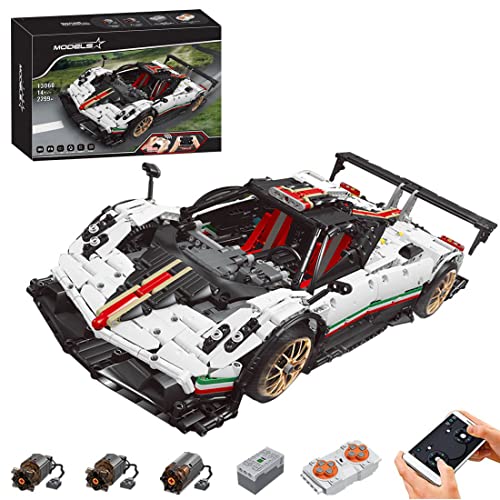 Mould MK 13060 Technik Ferngesteuert Auto Modell für Pagani Zonda R, 2299 Teile mit Motoren Bausatz, Fernbedienung & APP…