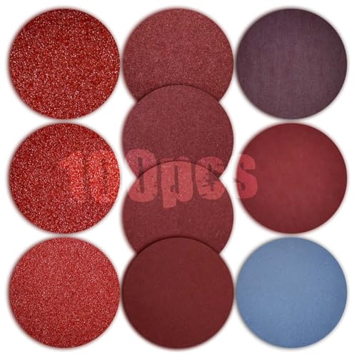 Papier abrasif pour meuleuse et accessoires pour le travail du bois 100pcs