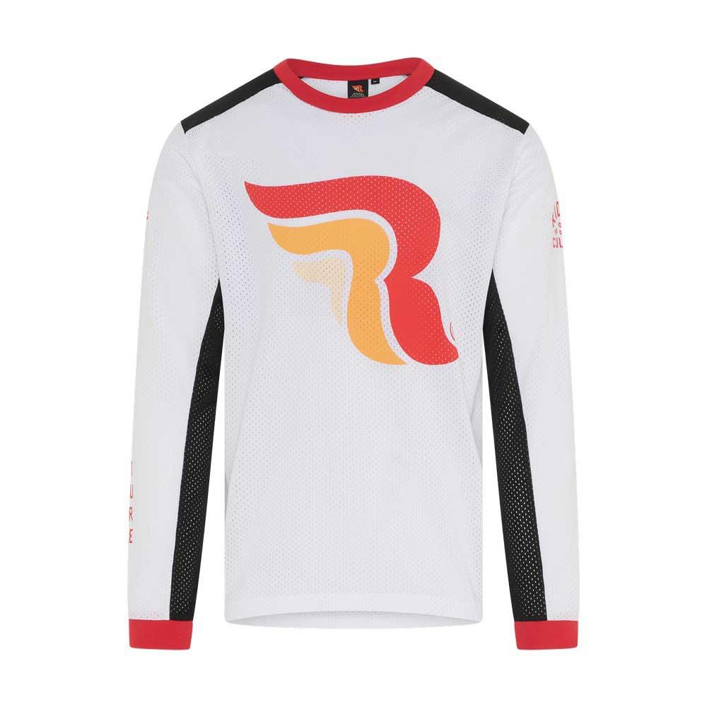 RIDING CULTURE Logo Mesh Maglia Motocross, bianco, L