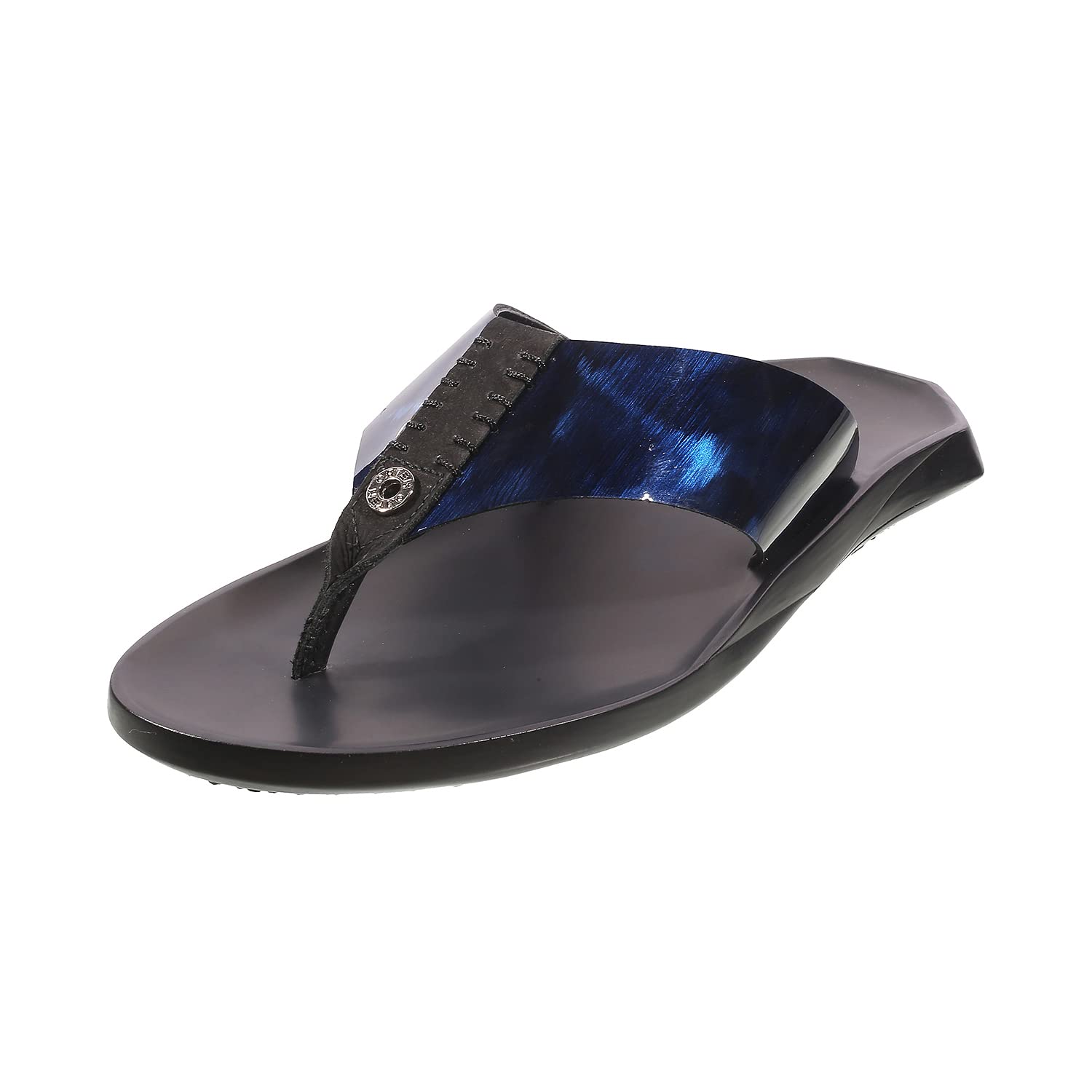 Metro Mens Leather Blue Navy Slippers (Size (6 UK (40 EU)) (B0B1F4LP3V) Amazon Price History, Amazon Price Tracker