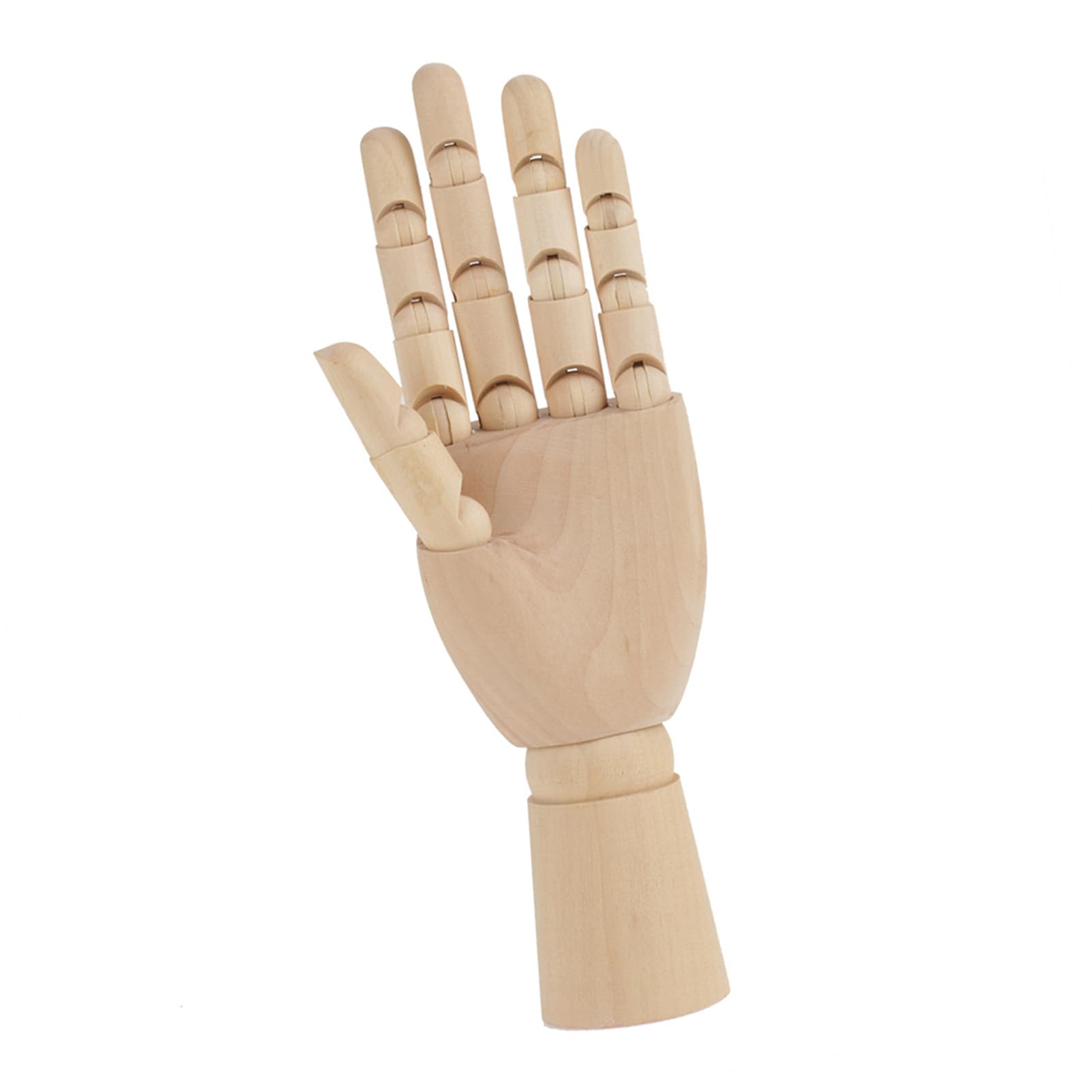 Wooden Hand Model for Artists Flexible and Body Sculpture for Reference (10 inch left hand)