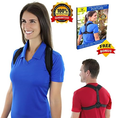 Posture Corrector for Women Men Kids - Comfortable and Effective Posture Brace for Upper Back pain, Slouching, Hunching -Posture Support For Medical Problems & Injury Rehab