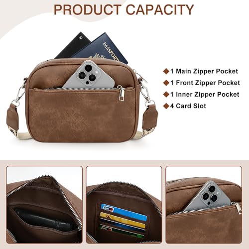 YDSIII Small Crossbody Bags for Women, Trendy Vegan Leather Cross Body Bags for Womens with Adjustable Wide Guitar Strap4