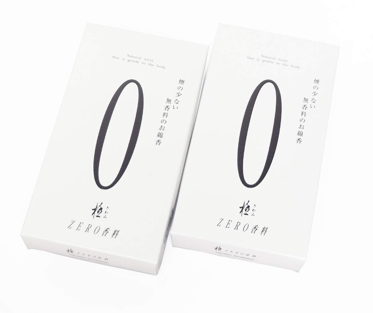 線香 【極 ZERO ゼロ】2箱セット 微煙香 無香 【煙が少ない】