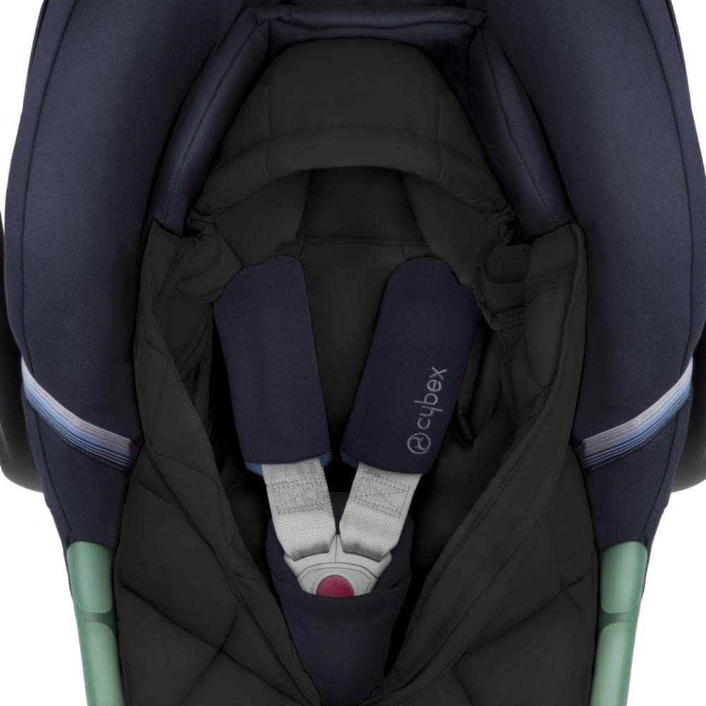 CYBEX Gold Saco cubrepiés Snøgga Mini 2, Para cochecitos, Desde el nacimiento a 24 meses aprox, TOG 4, Moon Black (Negro)
