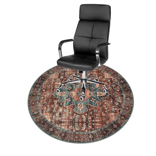 Anidaroel 47 Inch Round Chair Mat For Hardwood Floor/Tile Floor cover