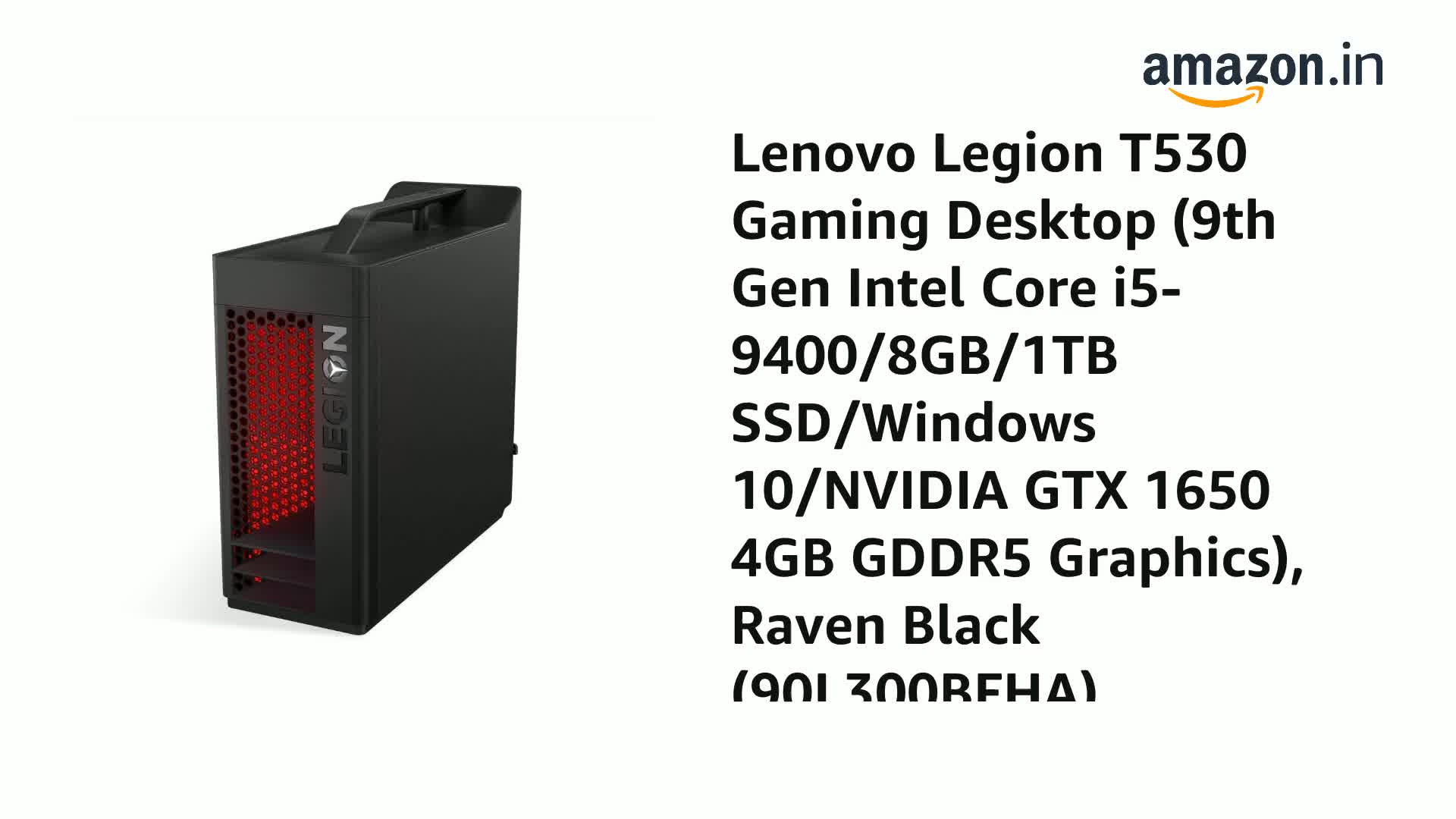 ゲーミングPC Lenovo 広かっ Legion T530 NVMe SSD 1TB