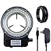 UPWTKIM Light Microscope LED Ring Illuminator, Adjustable 64 LEDs Ring Light for Industry Monocular Binocular Trinocular Lab Stereo Microscope & Camera