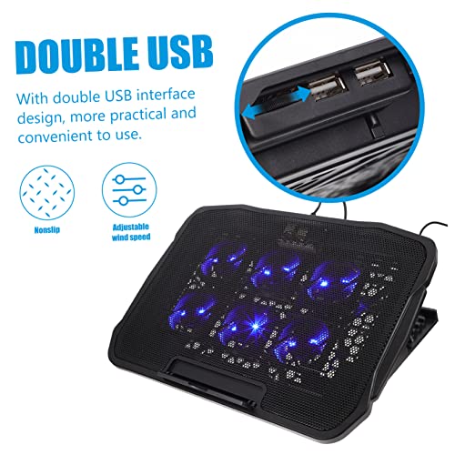 Soporte para laptop con ventiladores ajustables POPETPOP miniatura 4