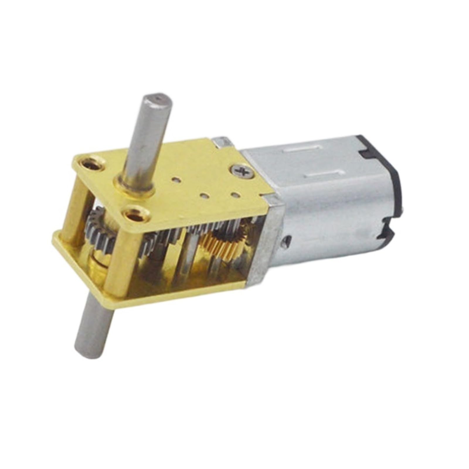 Moteur N20 double arbre 12V engrenage métal anti-usure pour robot DIY