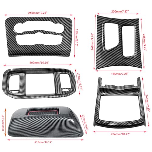 Tempsnow Interior Trim for Lexus NX 2022-2025 Carbon Fiber Gear Shift Panel with Steering Wheel Trim by Tempsnow - Image 8
