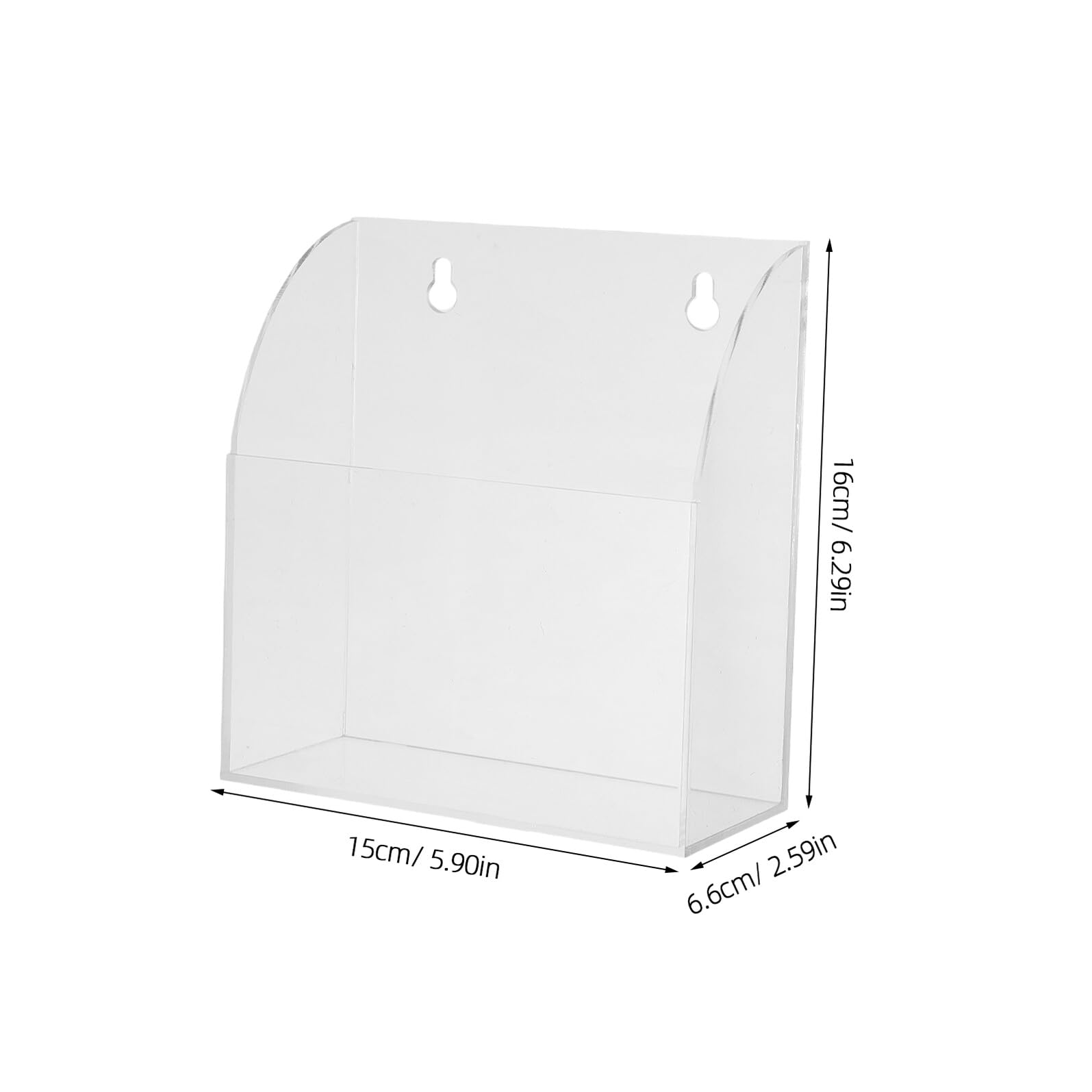 2 Pezzi Porta Telecomando da Contemporaneo in Acrilico Autoadesivo Organizer Compatto per Guanti e Accessori per Ufficio e Scuola