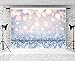 BINQOO 7x5ft Stylish Simplicity Bling Bokeh (Not Glitter) Backdrop Graduation Silvery White Spots Photography Background Baby Shower Birthday Carnival Party