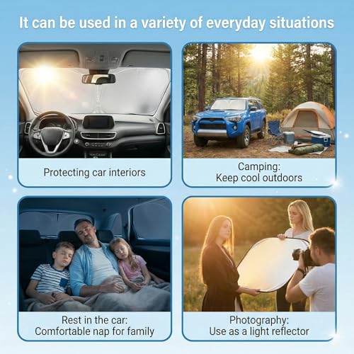 for Lexus is Sun Shade Windshield Cover - Custom Fit is Accessories 2014-2025 2026 Sunshade Foldable UV Protection & Heat Shield Sun Visor Accessories - Image 5
