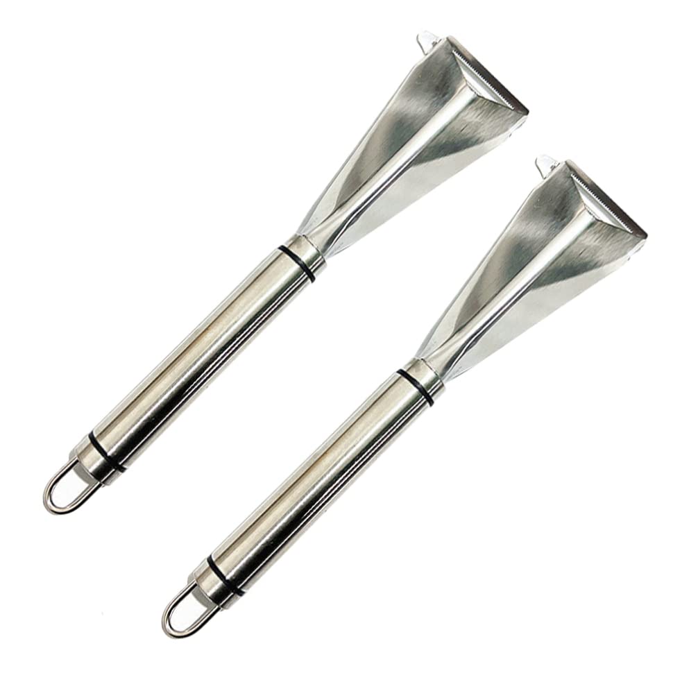 2pcs Apple Triangle Hair Trimmer Restaurant Carving Knives Kitchen Supply Fruit Carving Tools Fruit Carving Cutters Fruit Knives Home Carving Knives Stainless Steel Carving Knives