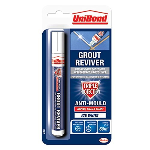 Unibond 3 x Grout Reviver Pen/Antimould grout pen for bathroom