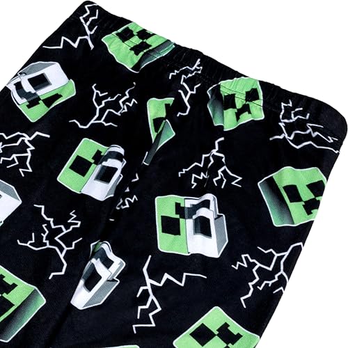 Minecraft Boys' 2-Piece Loose-fit Pajama Set, Soft & Comfortable3