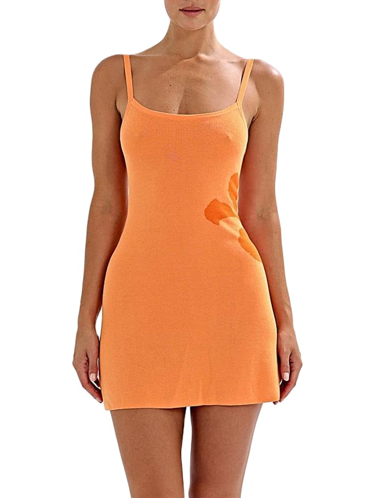 Women Knitted Sequin Mini Dress Glitter Tank Short Dress Sparkle Sleeveless Bodycon Beach Sundress