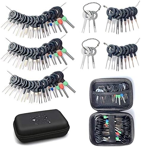 Maerd Terminal Removal Tool Kit, 76Pcs Terminal Ejector Kit for Car, Pin Extractor Tool Set Release Electrical Wire Connector Puller Repair Key Removal Tools …