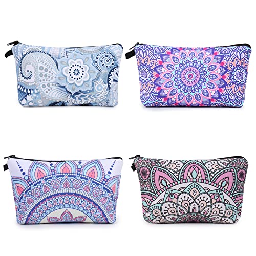 Kosmetiktasche Klein, Czemo 4 pcs Damen Reise Kosmetiktasche aus Segeltuch,...