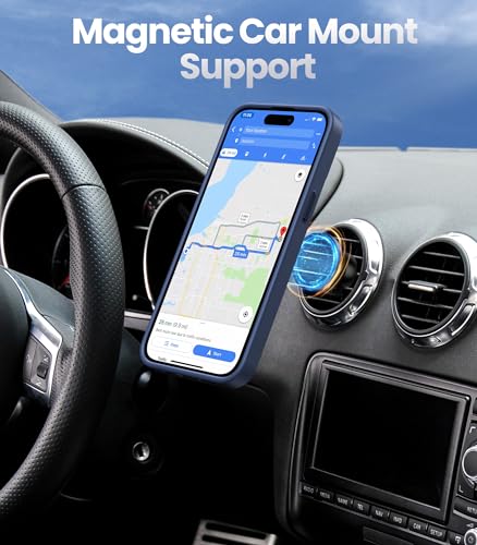 Image of Shields Up for iPhone 15 Case with Stand, Phone Case Clear with Double Ring Holder [Adjustable & Foldable] Shockproof Protective Matte Cover for iPhone 15 6.1 inch - Frosted Blue
