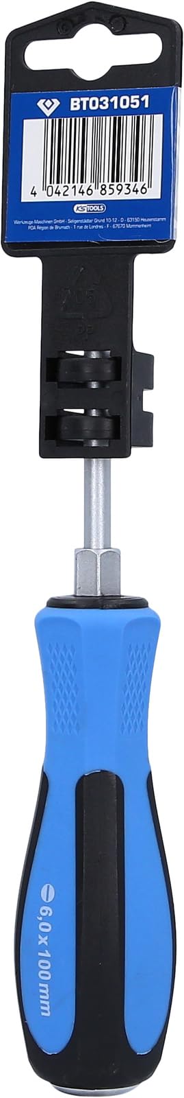 BRILLIANT TOOLS BT031051 Flat Screwdriver with Impact Protection Cap, 6 x 100 mm [Powered by KS TOOLS] — view 6