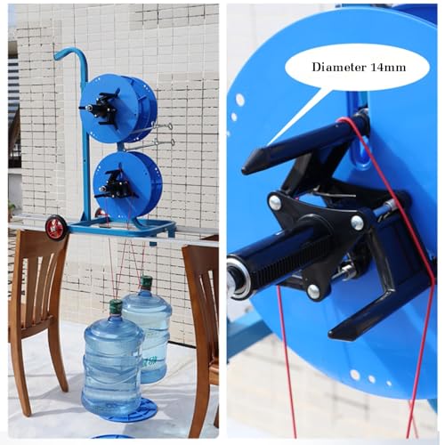 Support de bobine de fil électrique robuste – Distributeur de câbles en acier laminé portable à 6 axes et solution de stockage pour une utilisation industrielle et commerciale