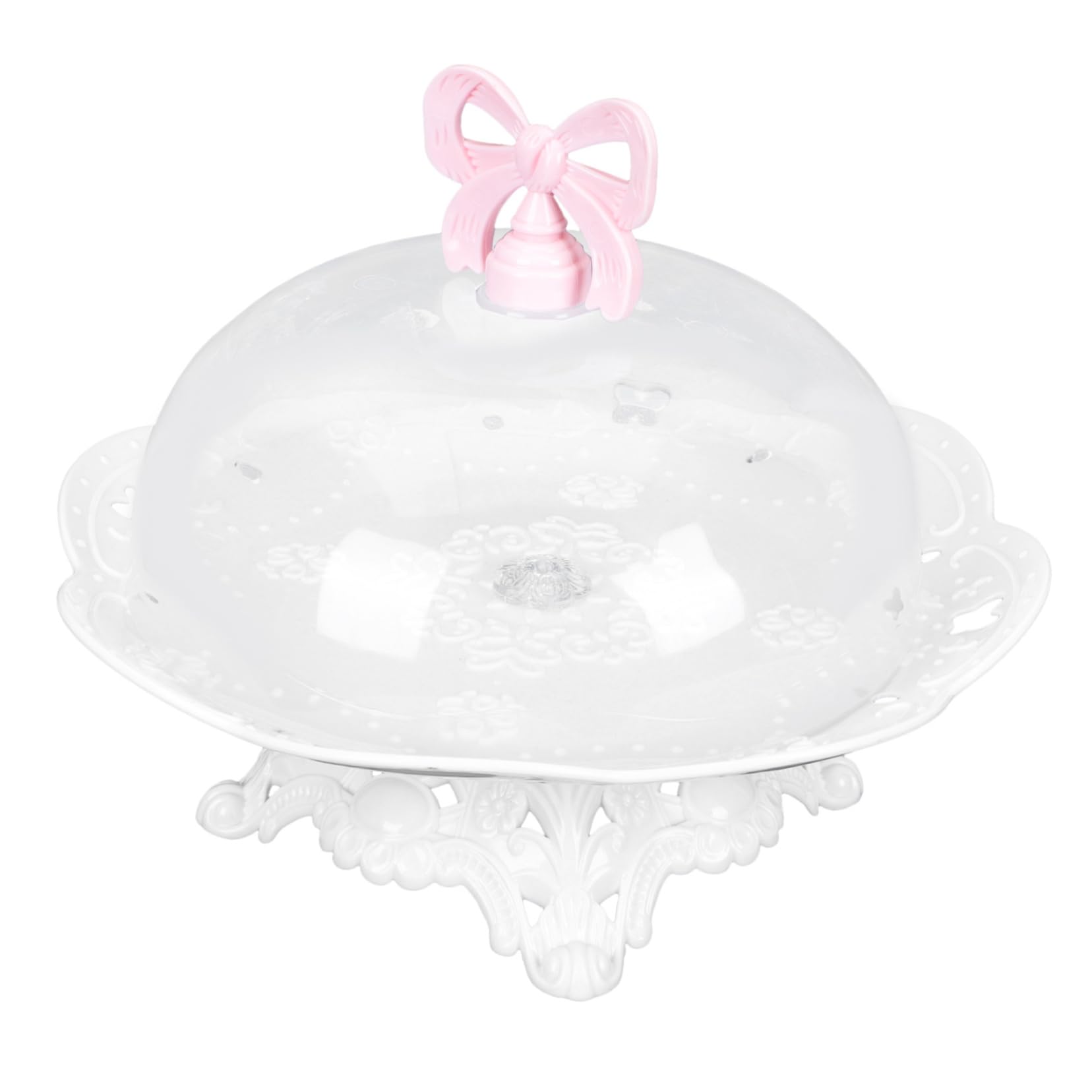 TIDTALEO 1 Set Snack Serving Tray Portable Abs Fruit Display Stand for Parties Picnics and Events Elegant Dessert Cake Holder for Afternoon Tea and Gatherings