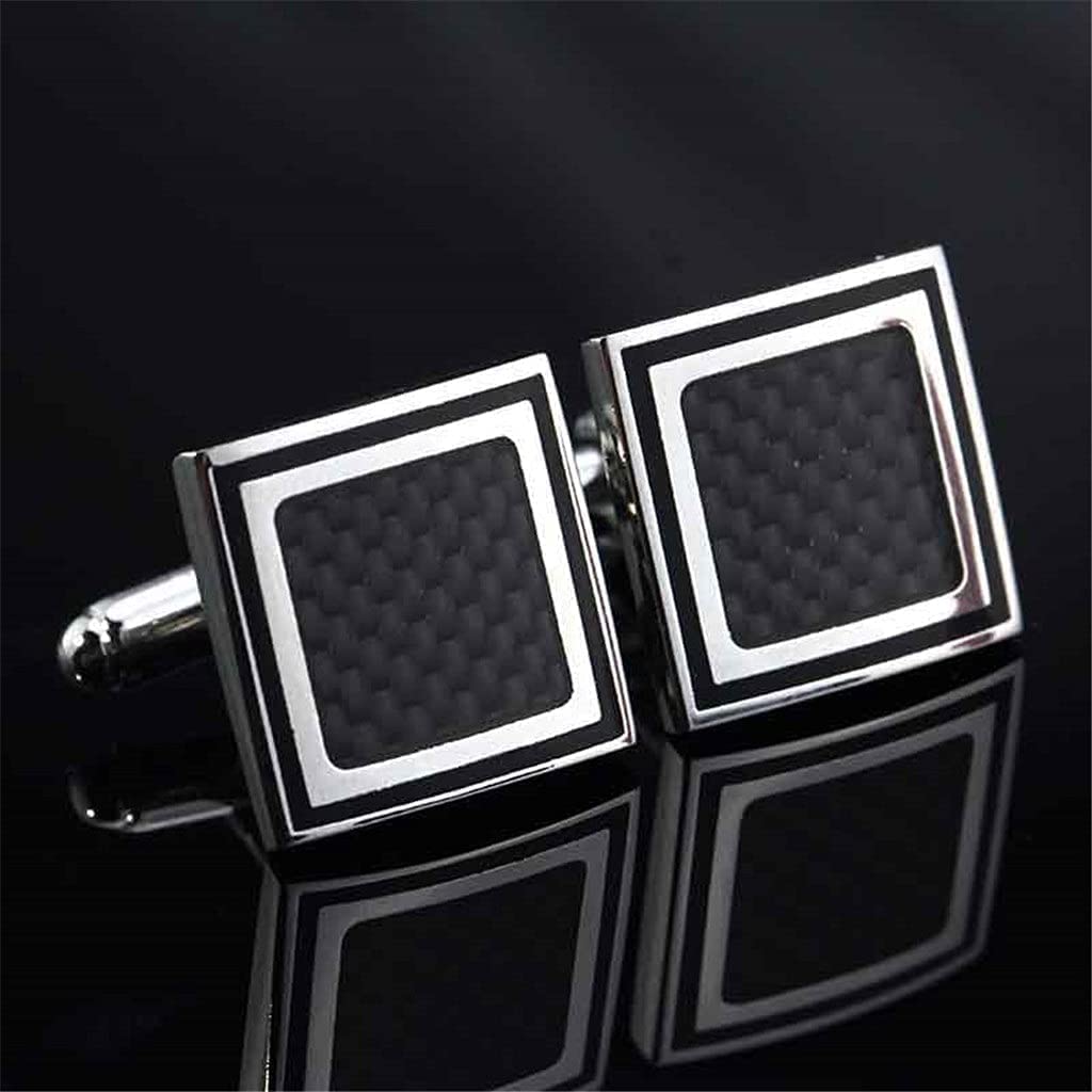 WAAZI Gemelos para Hombre Estilo Elegante Cuff Cufflele Cufflelch Camisas de Manga Larga Manga Nail Boleto Profesional y protección del Medio Ambiente