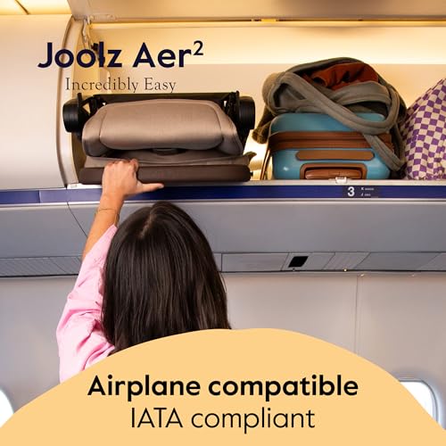 Image of Joolz Aer2 Lightweight Travel Stroller for Baby & Toddler - One-Hand Fold, Compact Carry-On Airplane Approved, Reclining Seat, UPF 50+ Canopy, Travel Pouch, Baby Net - Hazel Brown