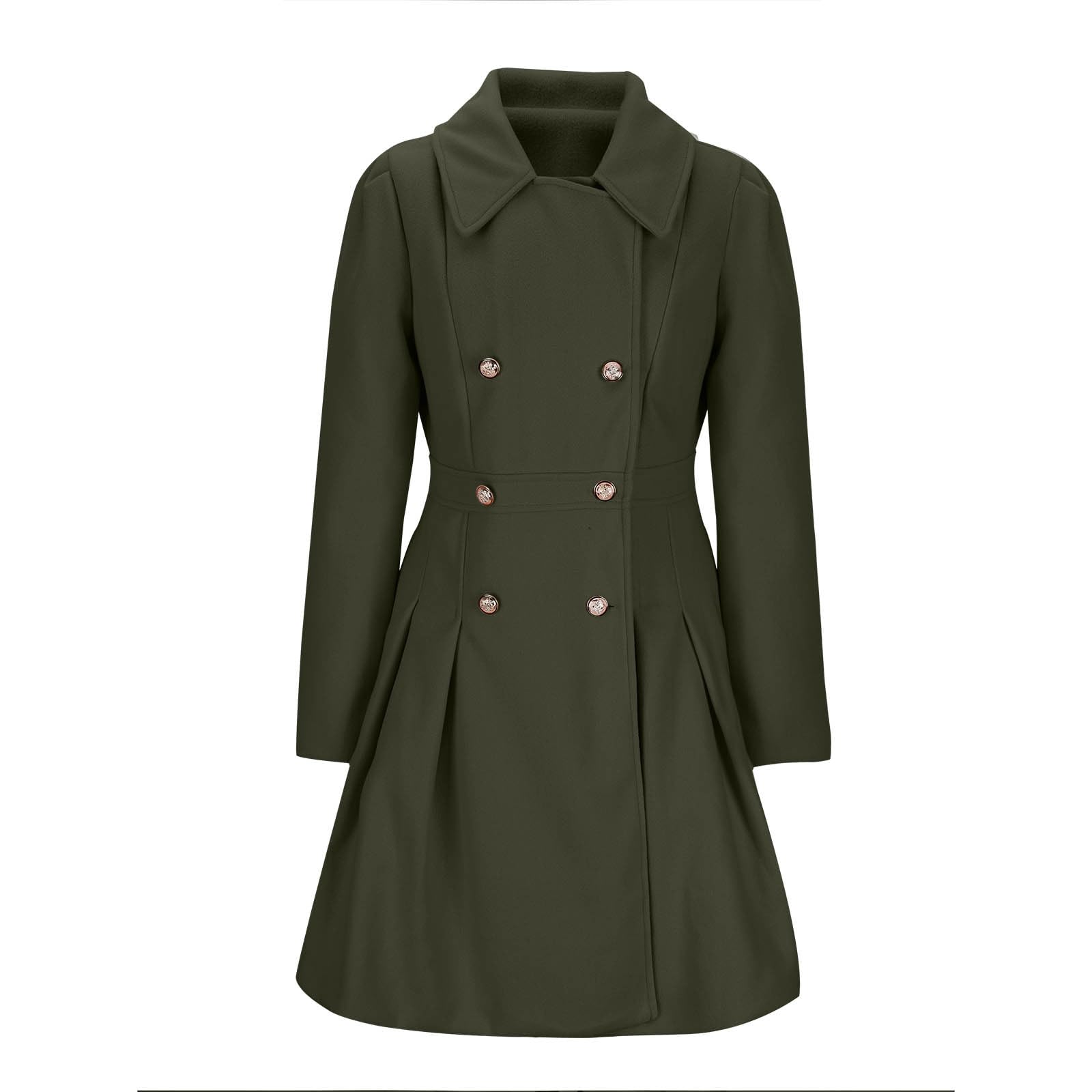 Trench Da Donna in Misto Lana Tinta Unita Cappotto Sciolto Caldo Spessore Trench Coat Lana Blend Giacca Outwear Cardigan con Risvolto Elegante Classico retrò di Tendenza Cardigan Giubbotto