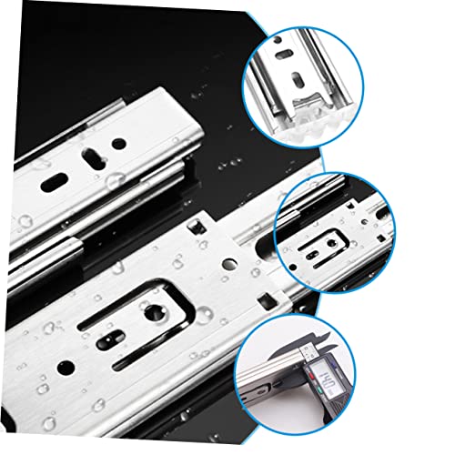 Buying Guide DOITOOL 2pcs Silent Threefold Guide Rail Steel Slide