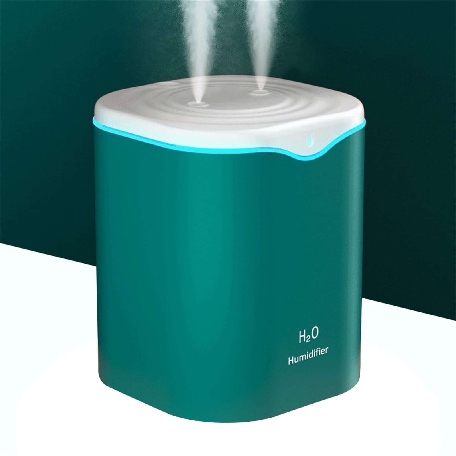 WANGCLUSB Portable Humidifiers,2000ML Humidifier for Bedroom Whisper-Quiet Air Humidifier Humidifiers for Bedroom Plants Home (Green)