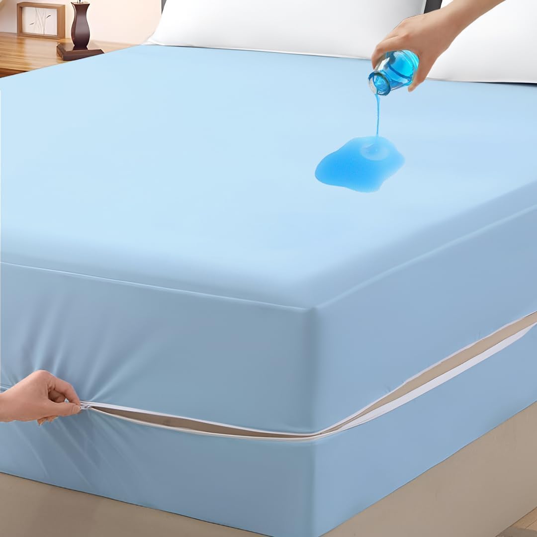King Size Waterproof Mattress Protector - Silver -15 King Size Waterproof Mattress Protector - Silver -15
