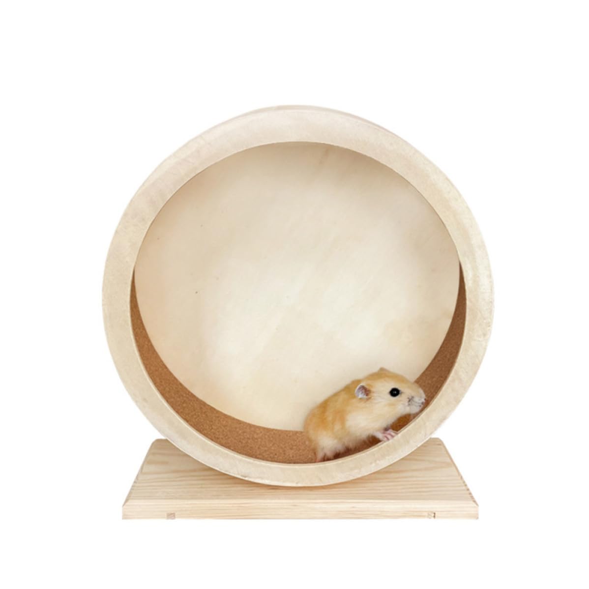 Rueda de Hámster Silenciosa de Madera para Ejercicio de Mascotas