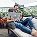 mittaGonG Extra Large Reading Pillow for Sitting in Bed Adult with Detachable Neck Support Cushion & Backrest Pillow for Bed with Arms and Side Pocket Shredded Foam Back Pillow with Washable Cover
