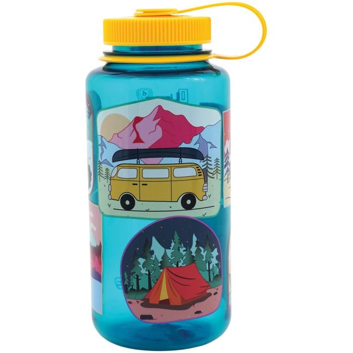 Image of Nalgene 32 oz Wide Mouth Water Bottle | BPA-Free, Durable & Leak Proof,