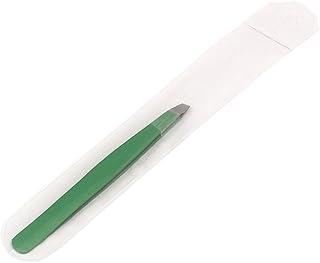 Precise Canada Tweezers for Ingrown Hair - Stainless Steel Precision Sharp Tweezers for Splinters, Ticks and Glass Removal - Best for Eyebrow Hair, Facial Hair Removal - Steel Pointy (Green)
