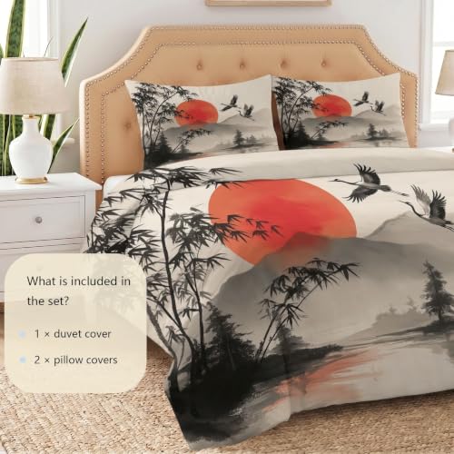 Housse de couette 200x200 microfibre imprimé 3D avec 2 taies - 8
