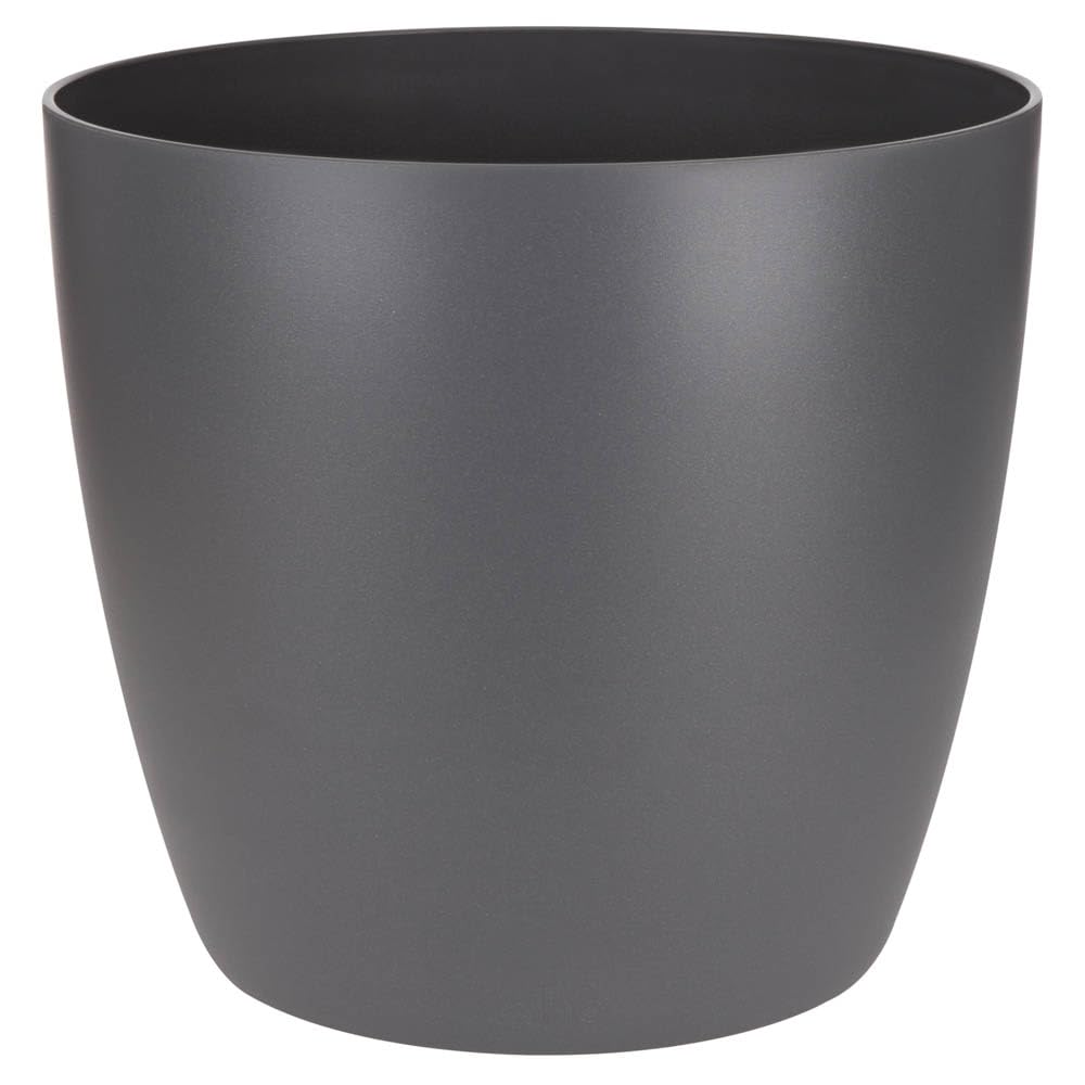 YouGarden Elho Dark Grey Houseplant Pot 18cm Indoor Plant Pot for Indoor Plants
