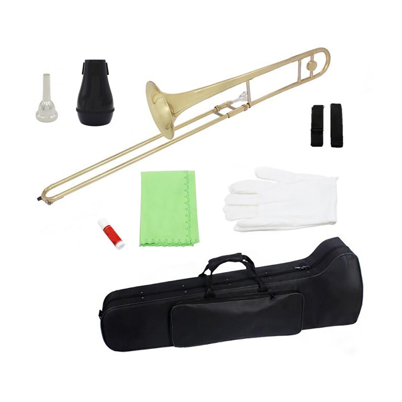 Trombón alto en si bemol instrumento de metal adecuado para principiantes profesionales(Gold)