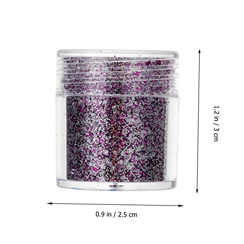 KALLORY 8 Pçs Decoração De Lantejoulas Glitter Lantejoulas Para Unhas Glitter Em Pó Maquiagem Glitte