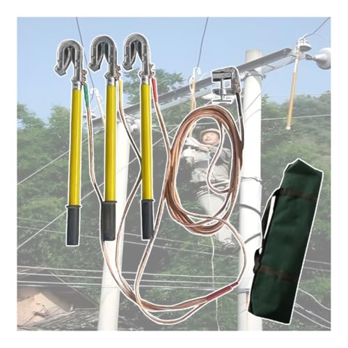 Cable de cobre blando transparente 25 cm² con varillas de puesta a tierra