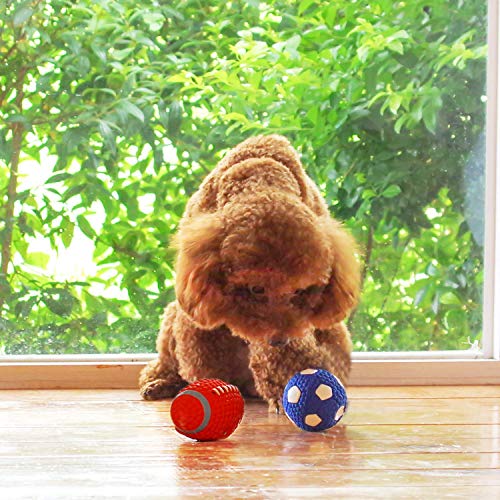 Image of EETOYS Petlicious and More Dog Latex Squeaky Football Toy for Puppies (Medium)