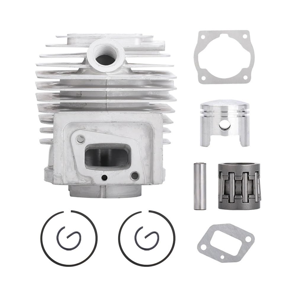 Kit de pistón de Cilindro de 44mm Apto for cortacésped 44-5, desbrozadora, Piezas de Motor de Gasolina, Juego de Juntas de Anillo de pistón de Cilindro