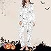 Halloween Pajama Sets for Women Printed Lapel Long Sleeve Button Shirts Pants Pajamas Fashion Home Sleepwear Suits