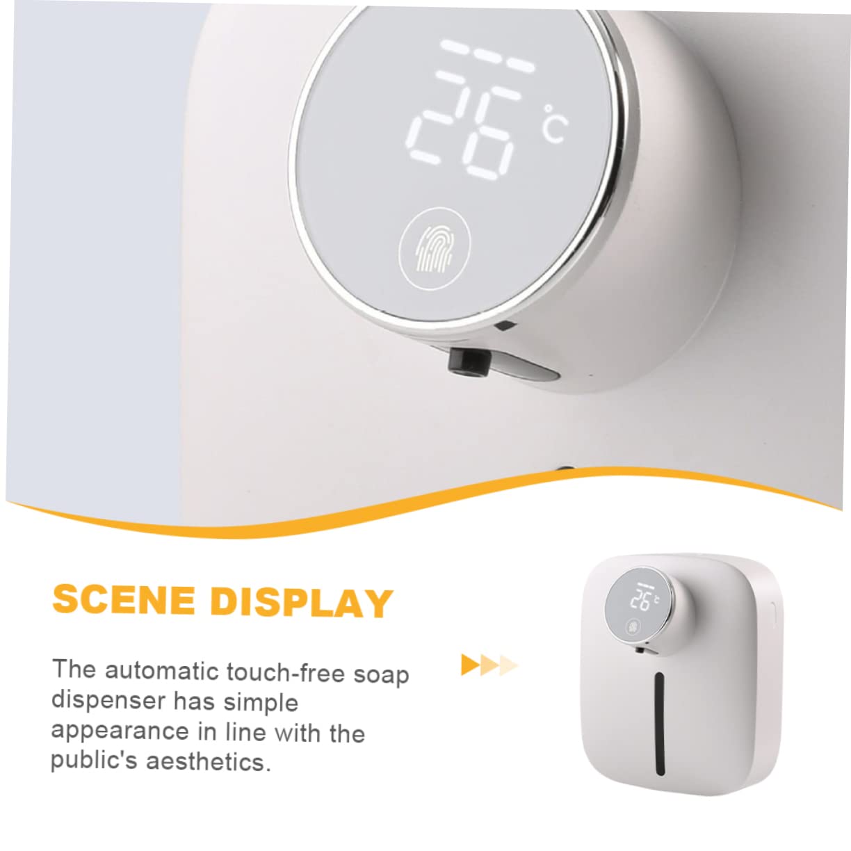 Mobestech Distributore Automatico Di Sapone Senza Contatto Distributore Di Sapone Ricaricabile Da Parete Realizzato in Materiali Con Sensori Intelligenti Facile Da Usare e Affidabile