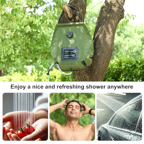 Wngdo Well-Knit 20L Solar Portable Shower Bag,Outdoor Camping Shower Portable Shower For Camping With On-Off Switchable Shower Head Removable Hose Suitable For Camping thumb #5